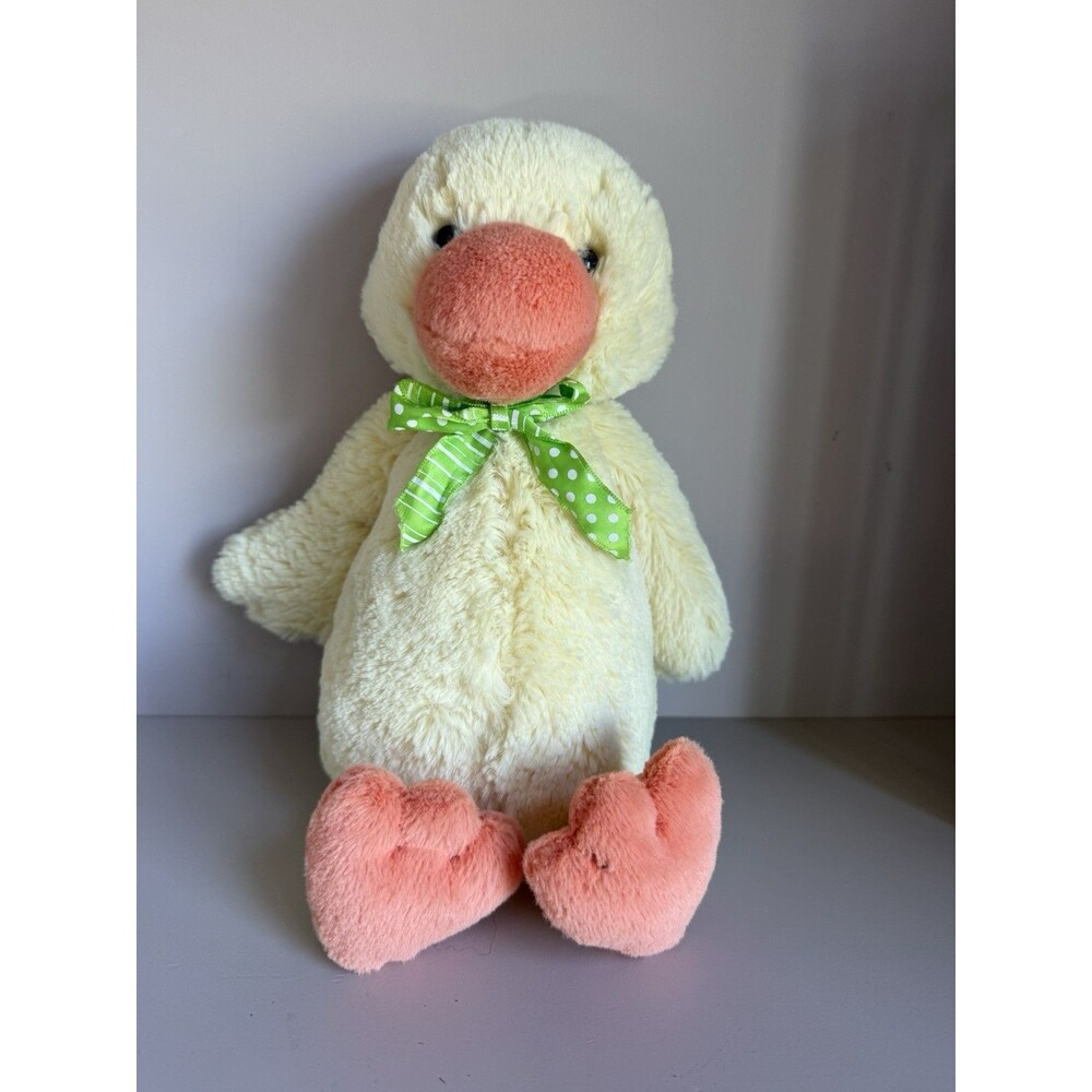 Jellycat London Bashful Duck Duckling Medium Plush Soft Toy Stuffed Animal 12”